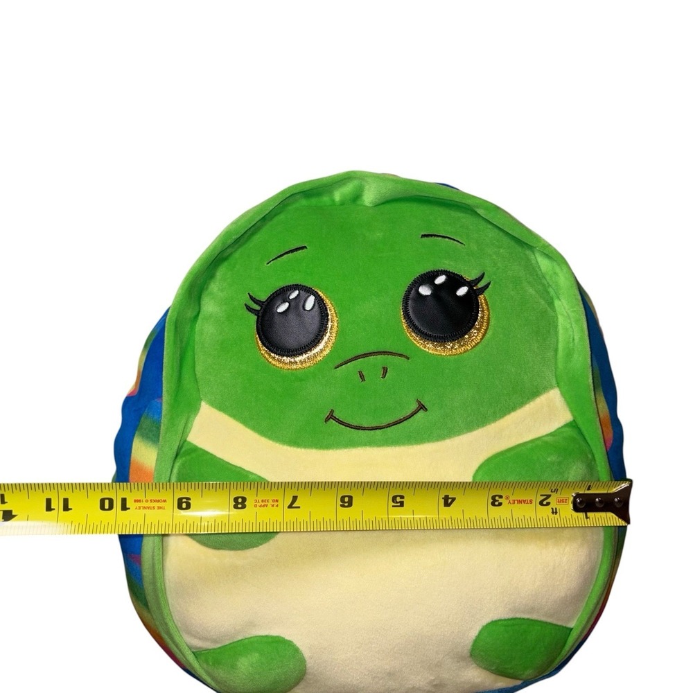 TY Beanie Squishies Plush SHRUGS the Rainbow Turtle Stuffed Toy - Picture 7 of 11